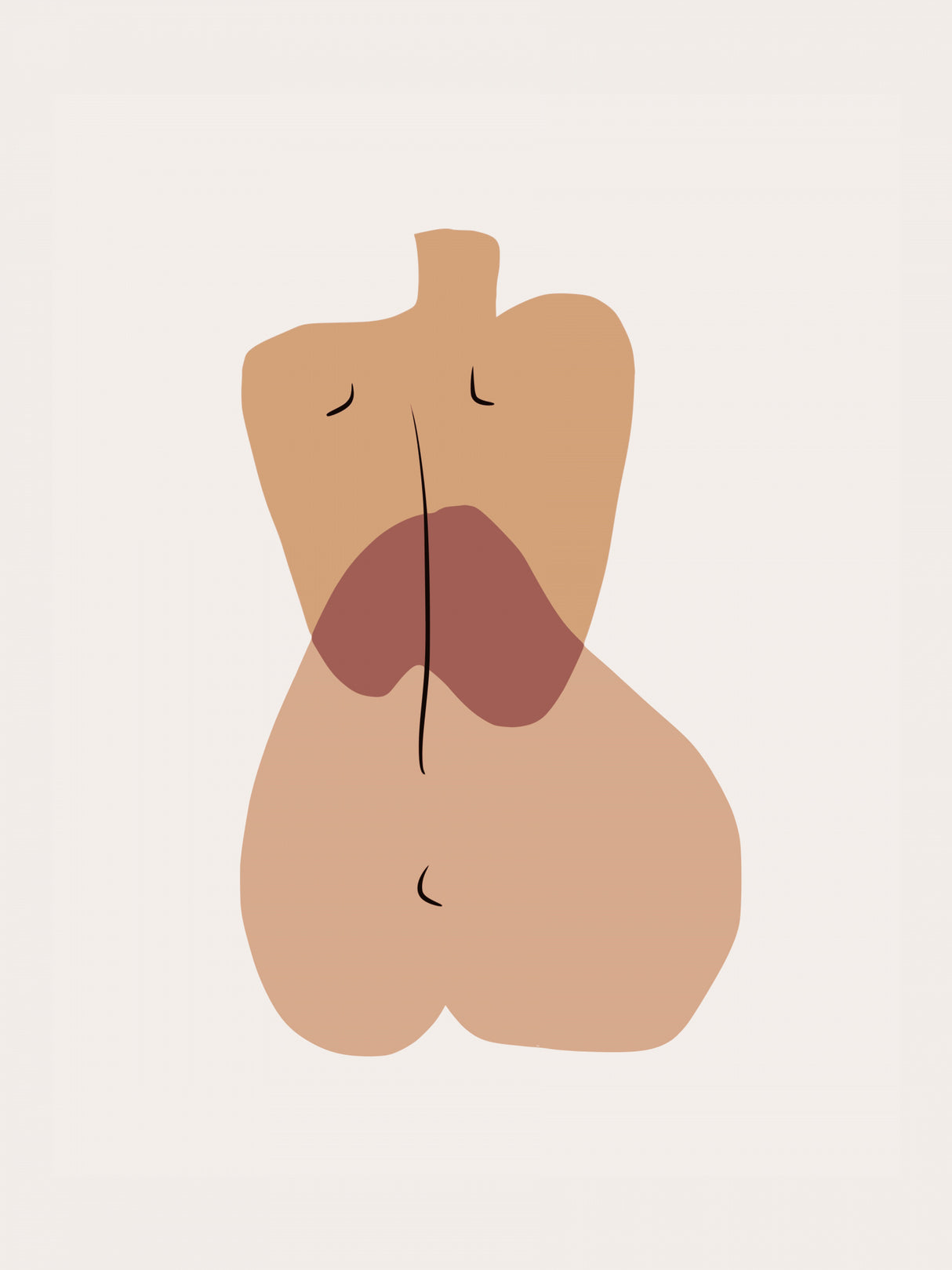 Abstract Torso Poster och Canvastavla