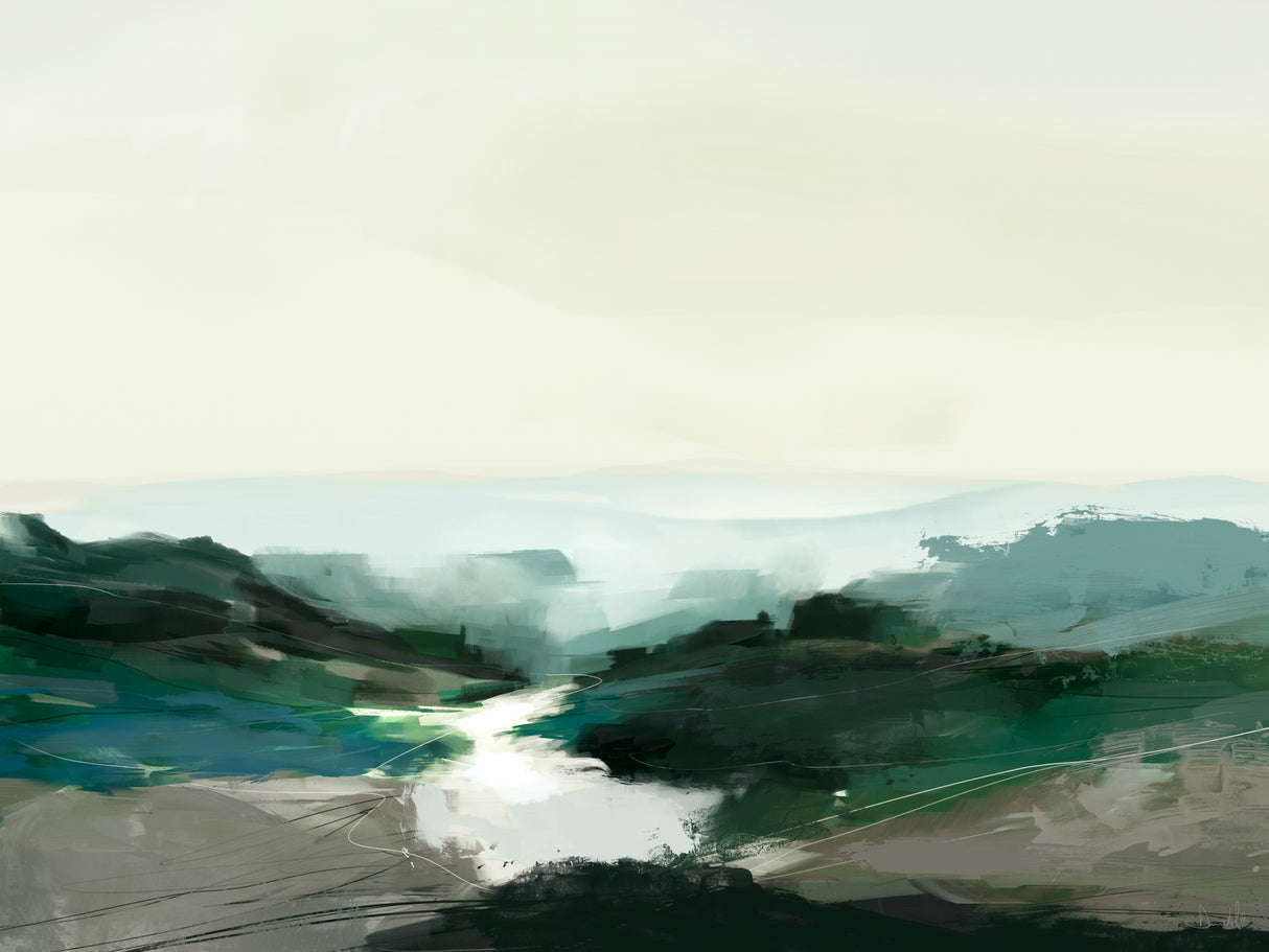 Highland View Poster och Canvastavla