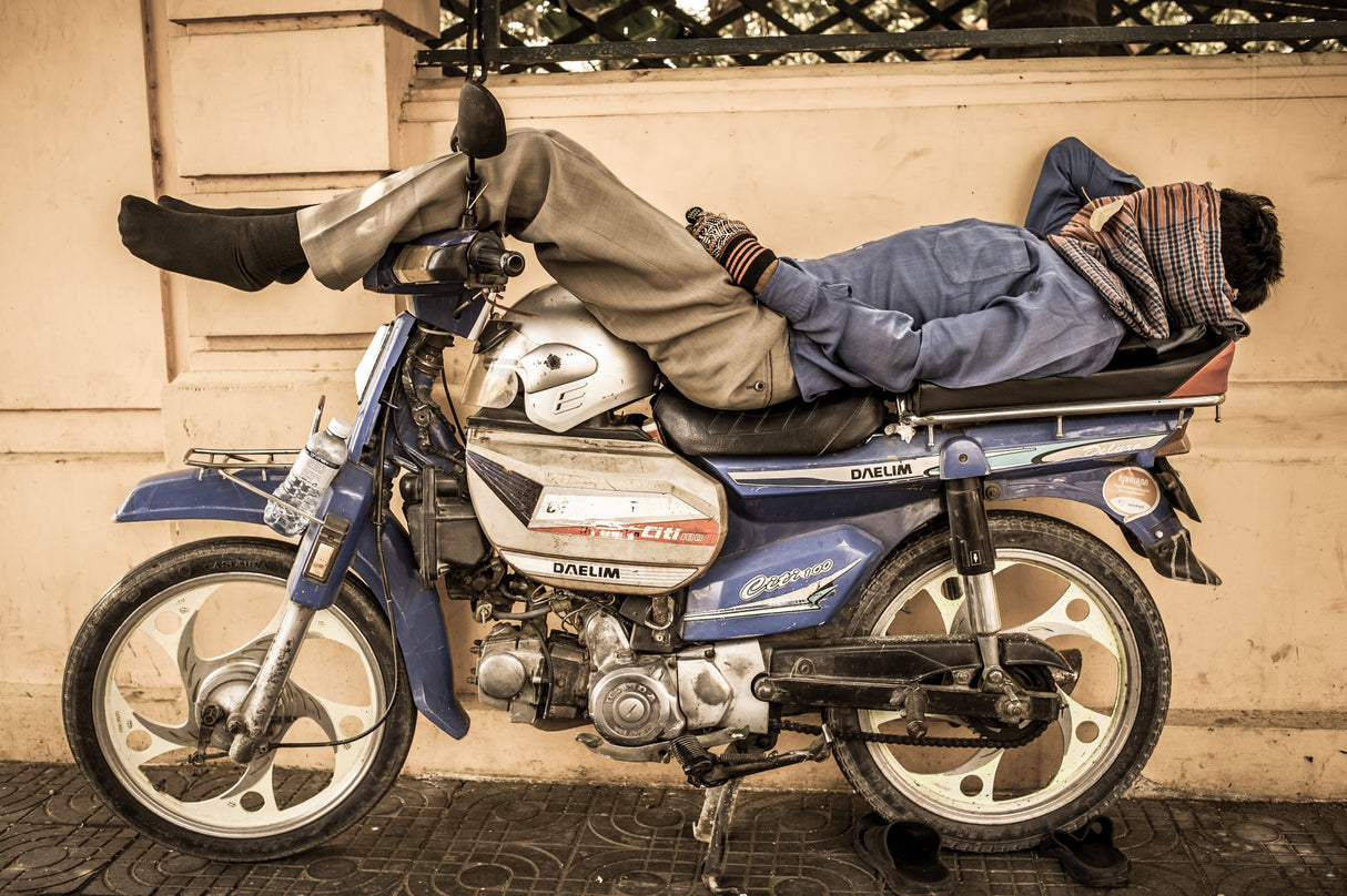In a blue dream, Phnom Penh, Cambodia Poster och Canvastavla