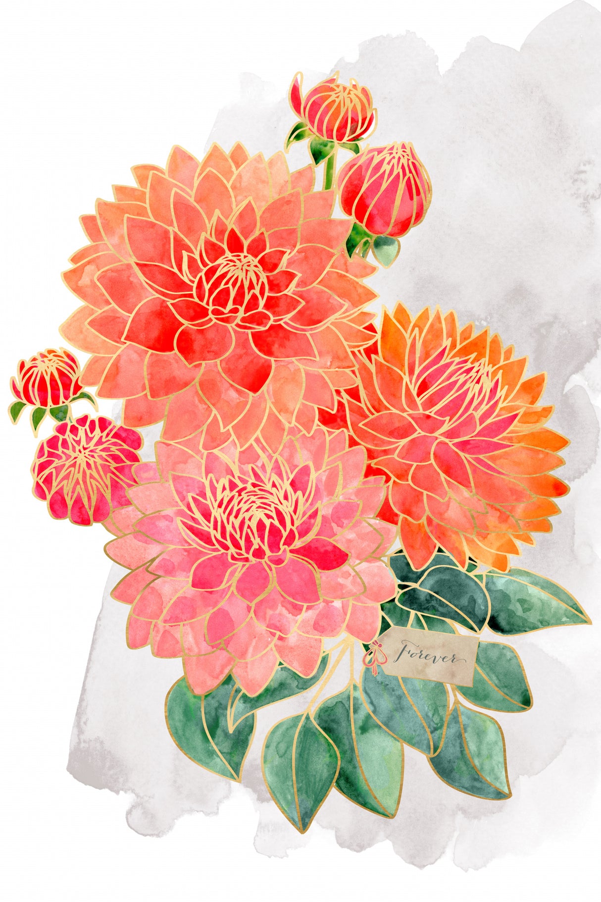 Forever Pacey bouquet Poster och Canvastavla