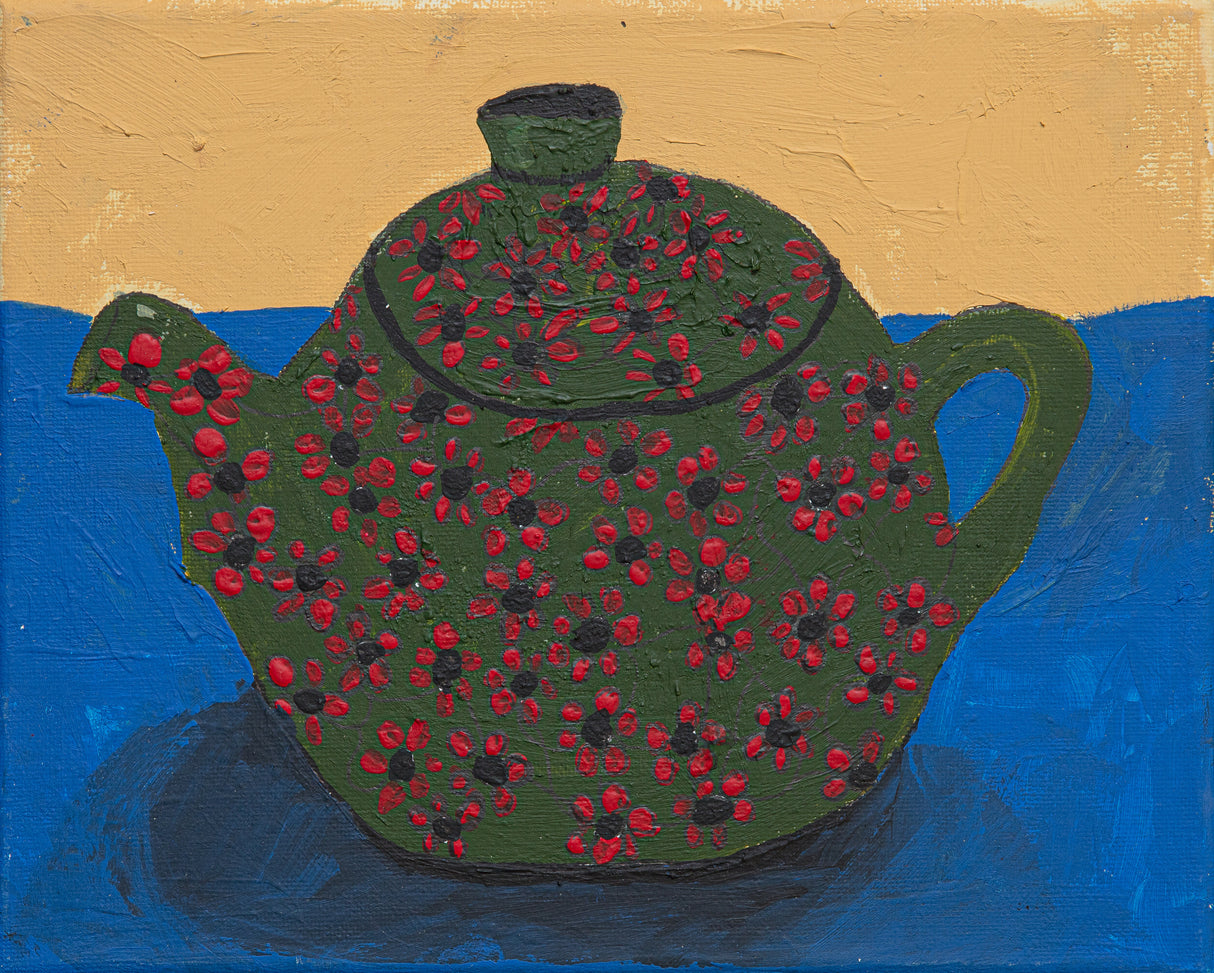 Teapot With Flowers Poster och Canvastavla