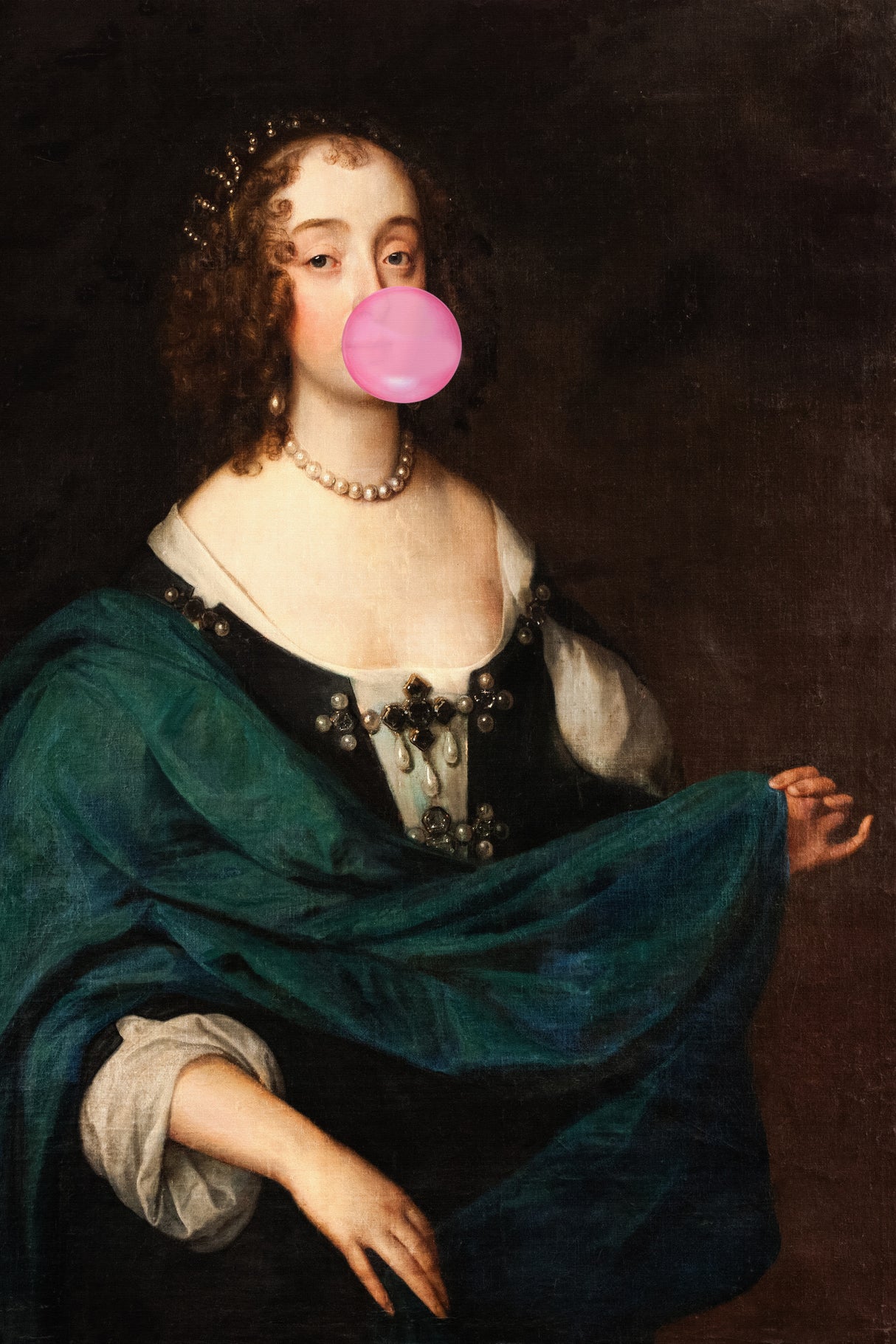Renaissance Bubble Gum / Altered Art Poster och Canvastavla