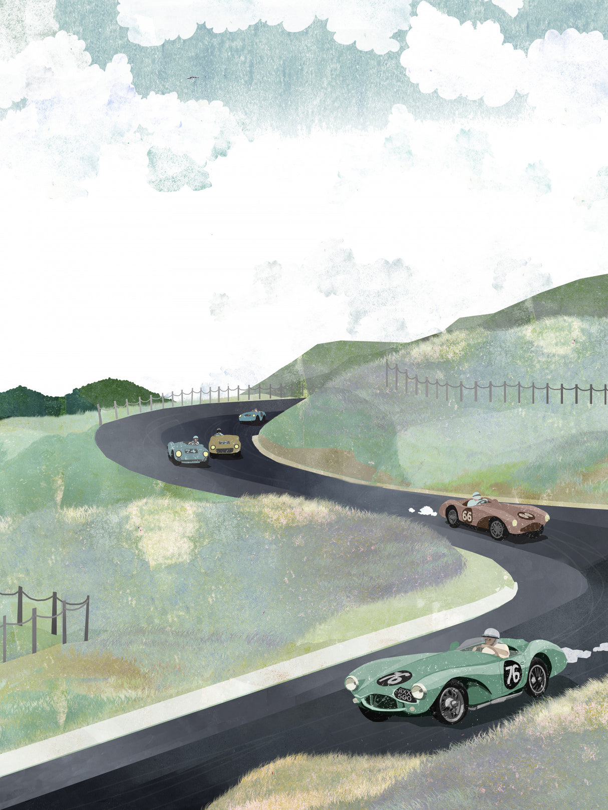 Zandvoort Circuit Poster och Canvastavla