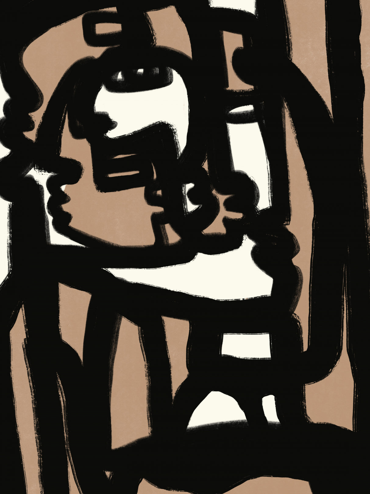 Bold line composition 08 Poster och Canvastavla