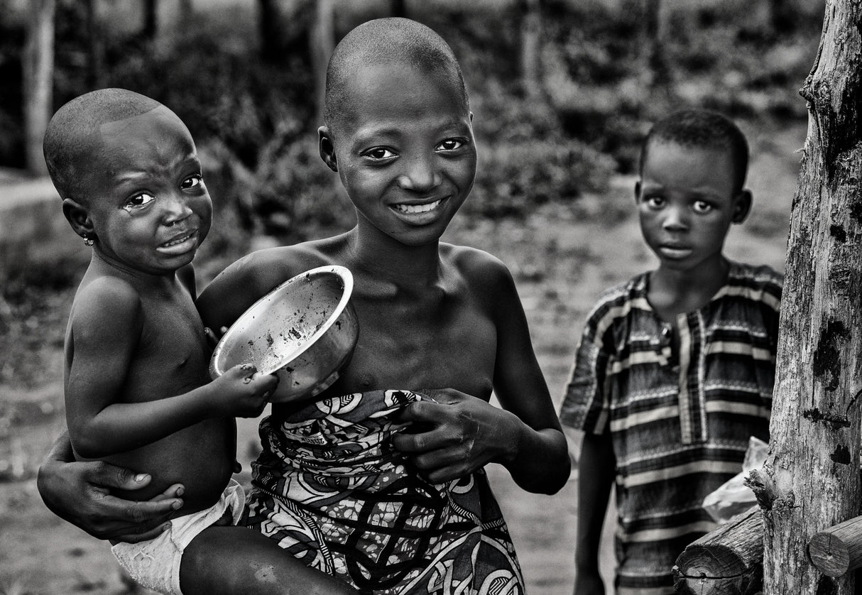 Children from Benin. Poster och Canvastavla