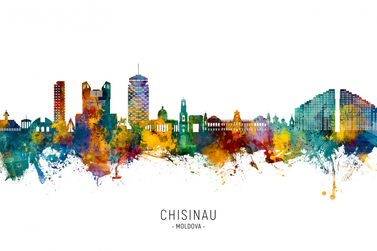 Chisinau Moldova Skyline Poster och Canvastavla