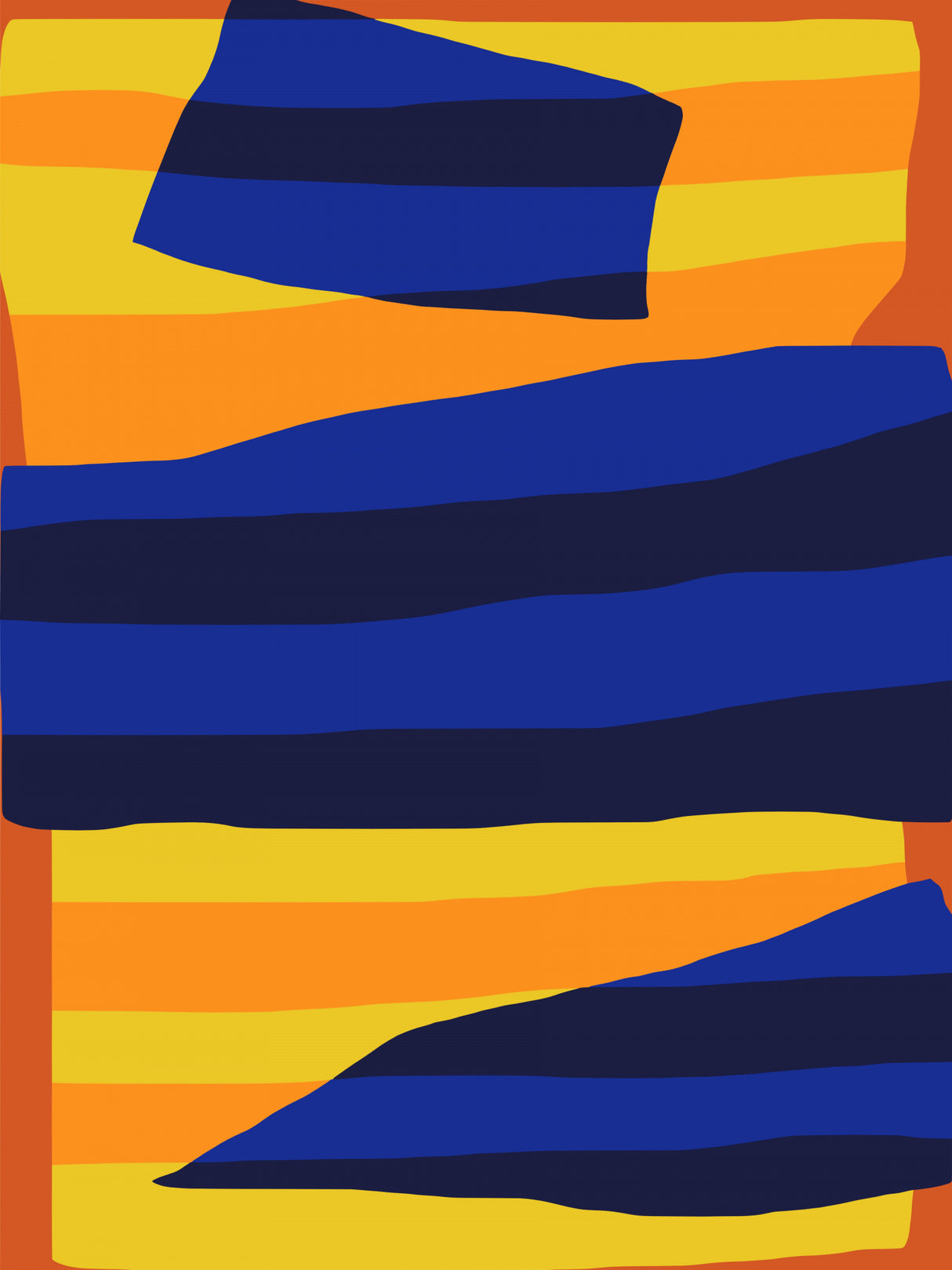 Abstract Stripe Minimal Collage 3 Poster och Canvastavla
