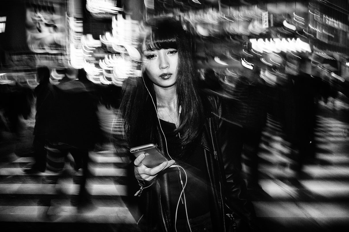 Shibuya Street - TOKYO 2017 Poster och Canvastavla