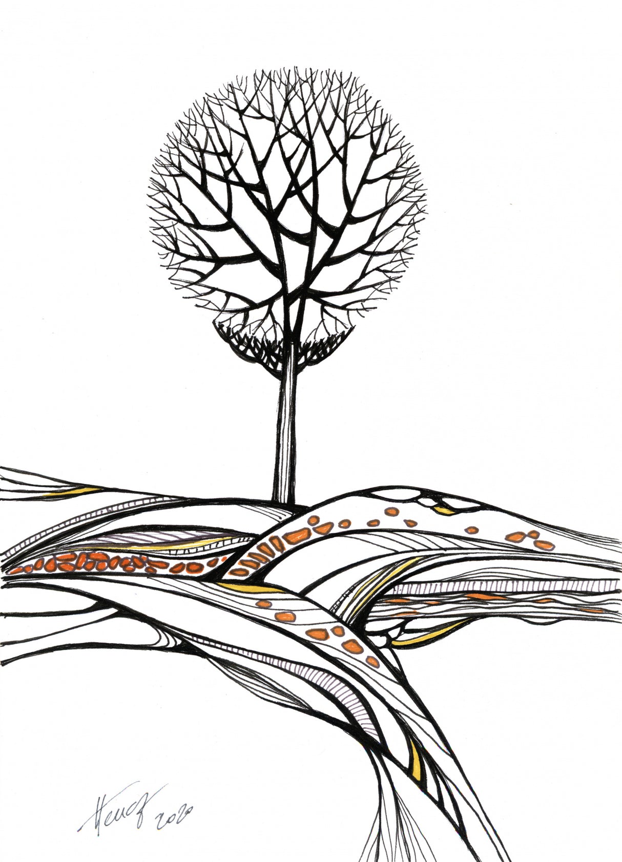 The Round Tree Poster och Canvastavla