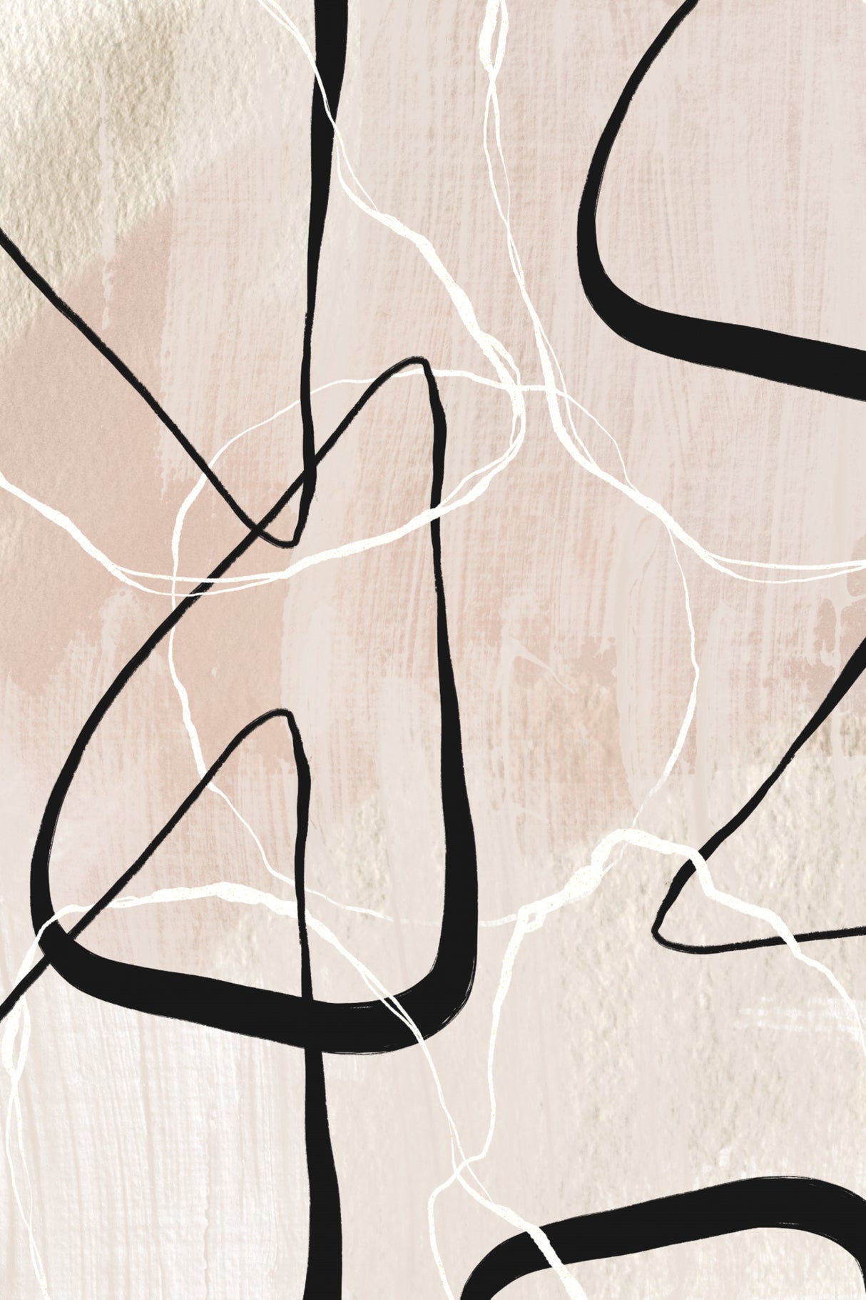 White Lines 1 Poster och Canvastavla