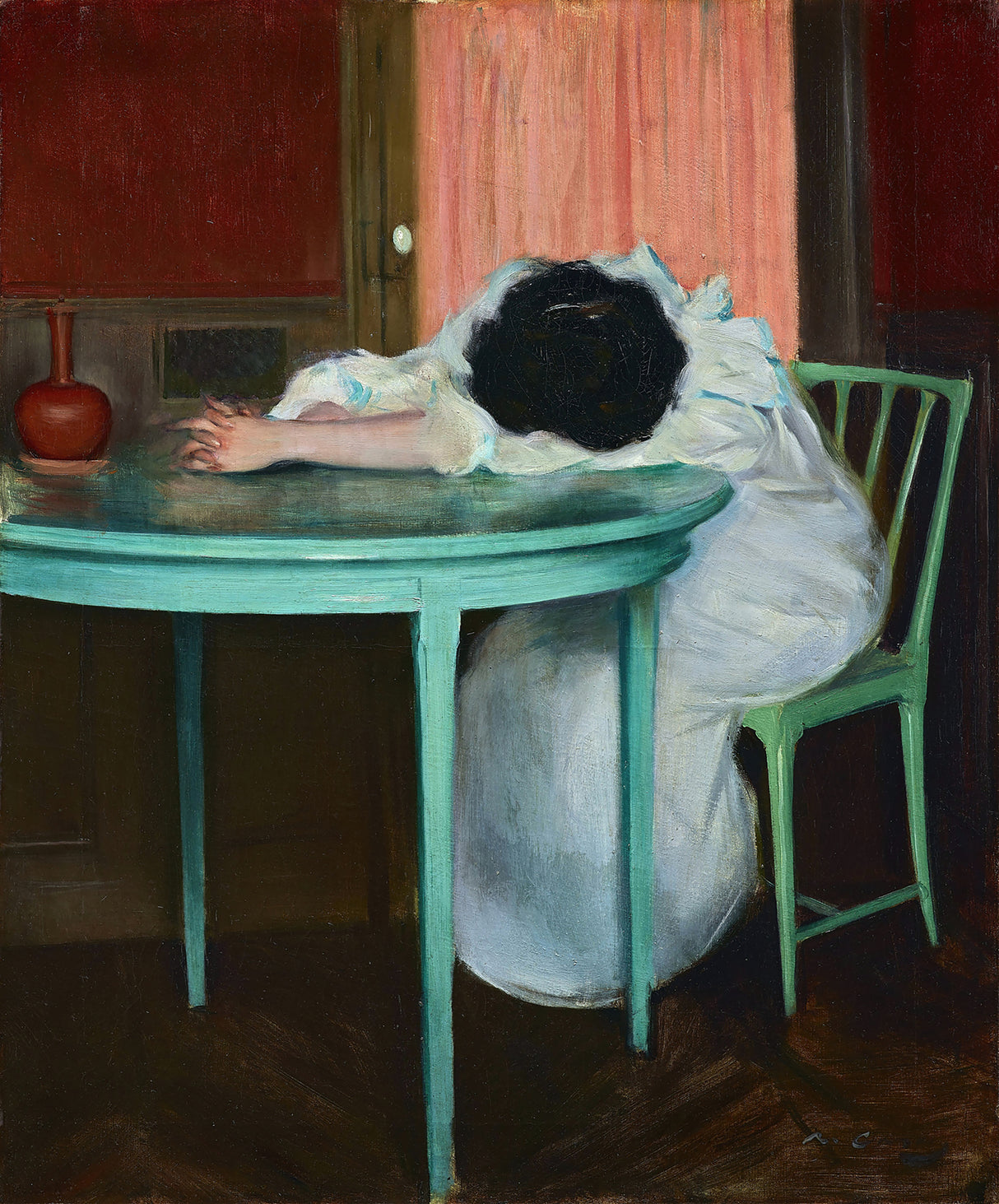 Tired Ramon Casas Poster och Canvastavla