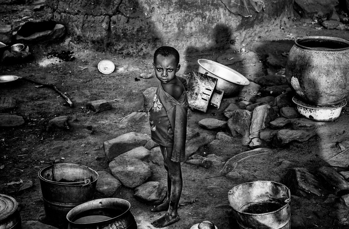In a village in Benin. Poster och Canvastavla