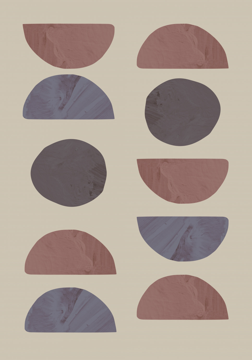 Collage 04 Sand Poster och Canvastavla