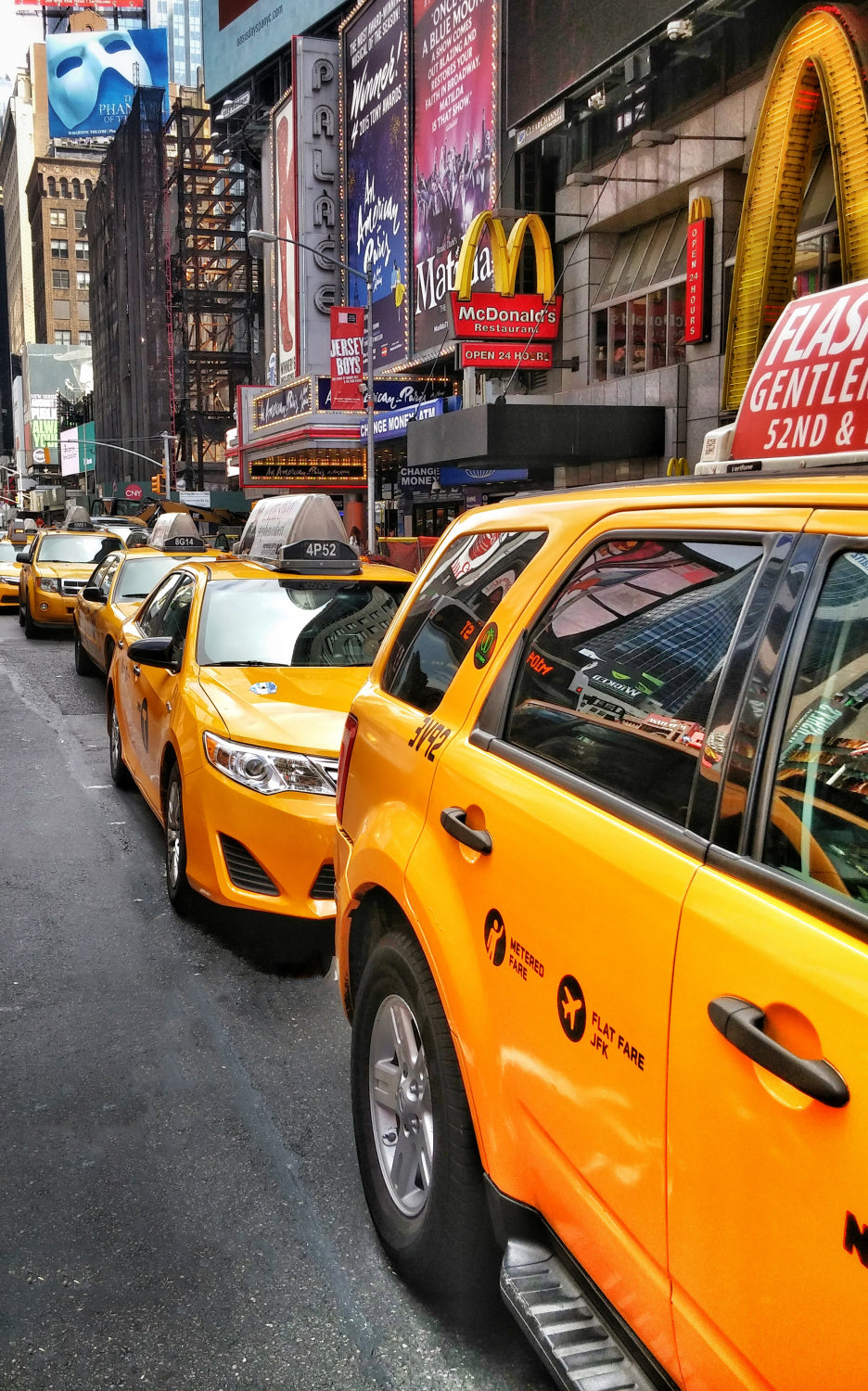NYC Cabs Poster och Canvastavla