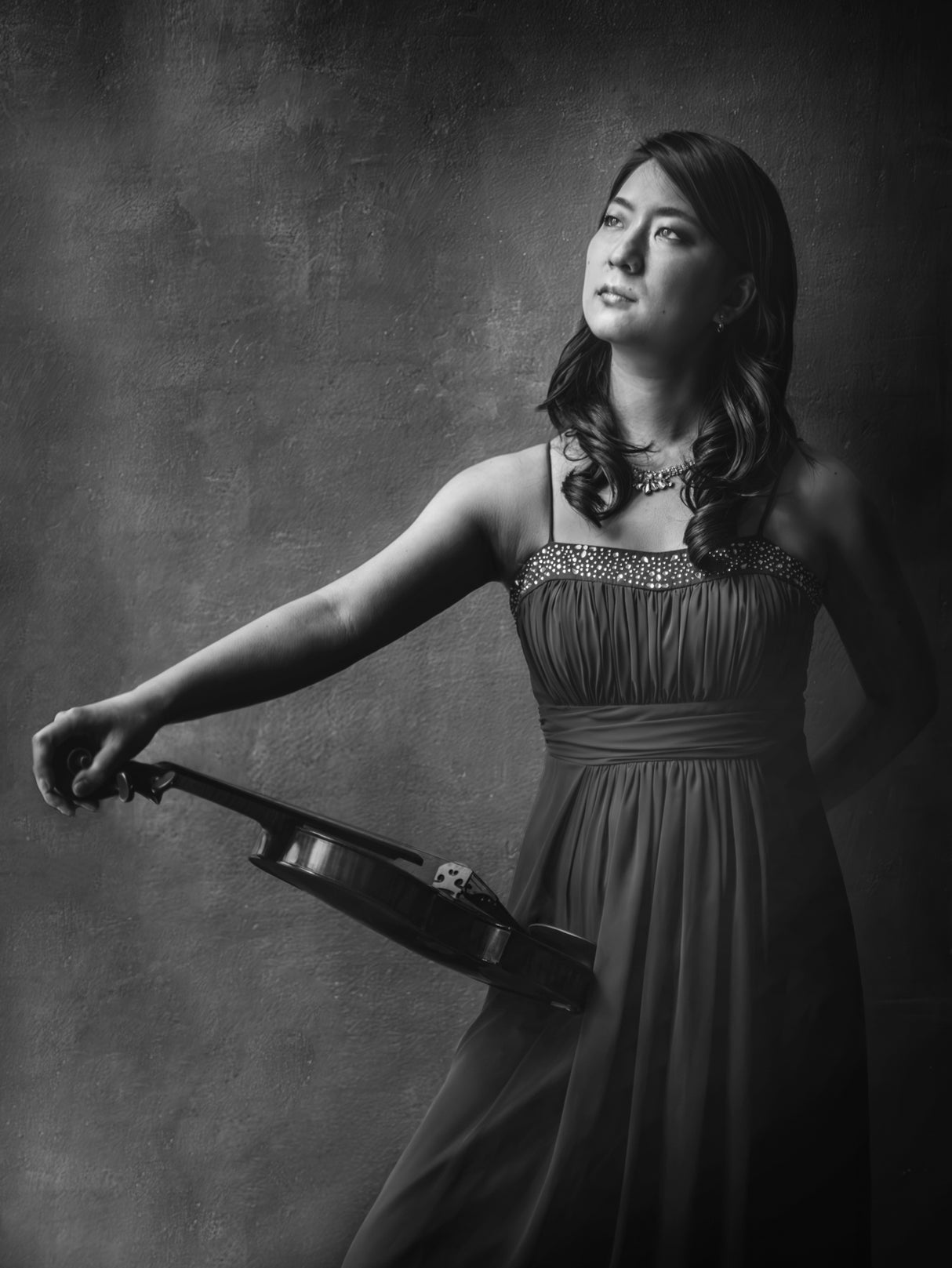 Female violinist Poster och Canvastavla