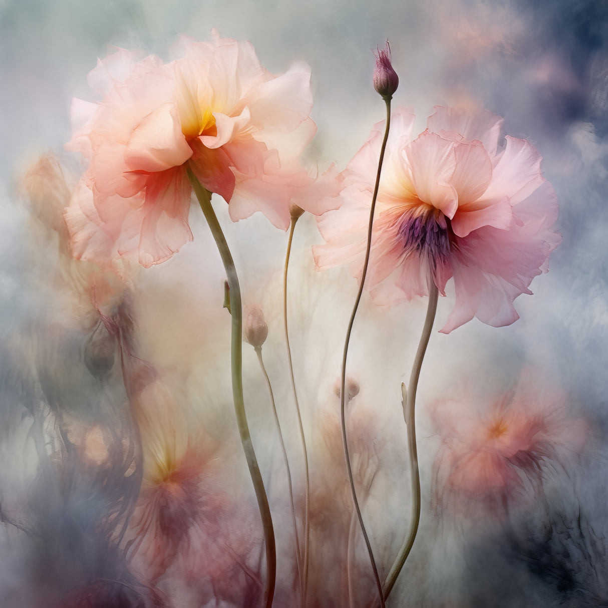Fa Vintage Floral 42 Poster och Canvastavla