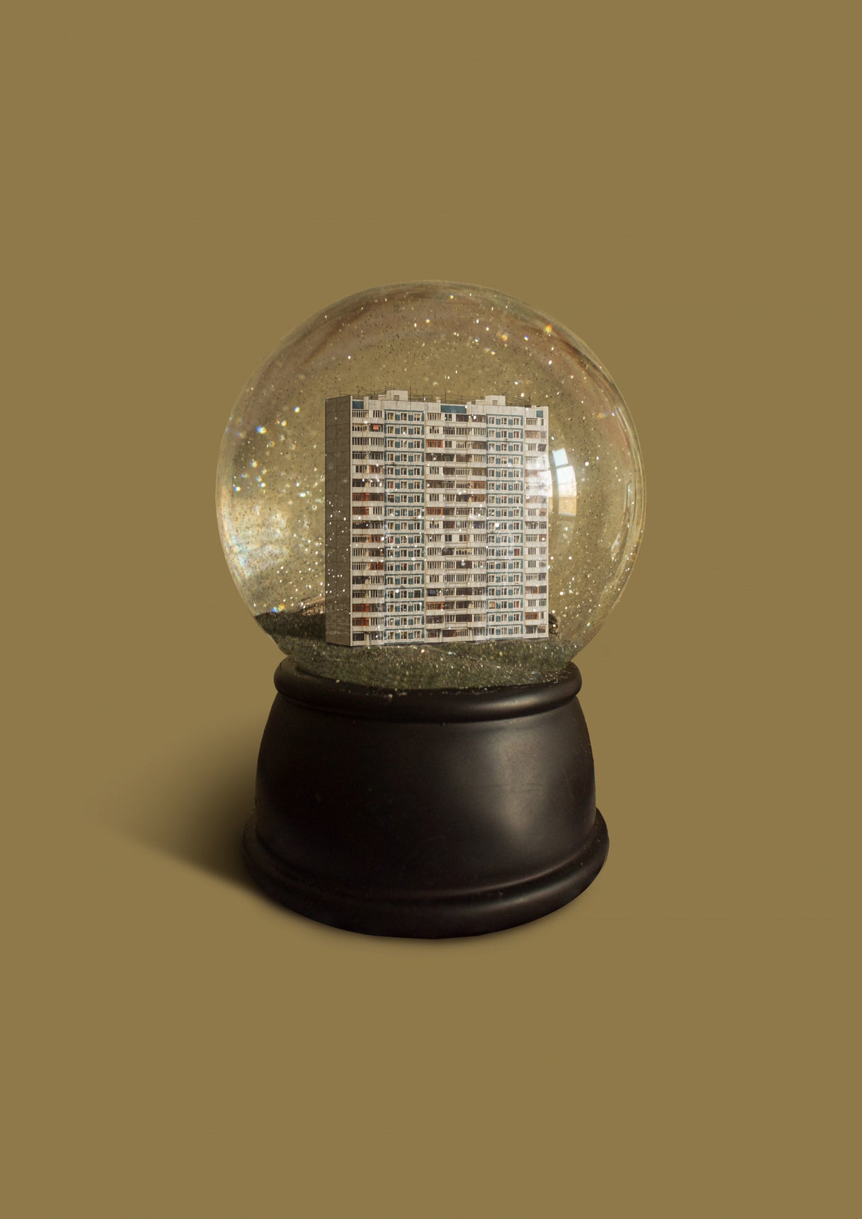Urban Snow Globe Poster och Canvastavla