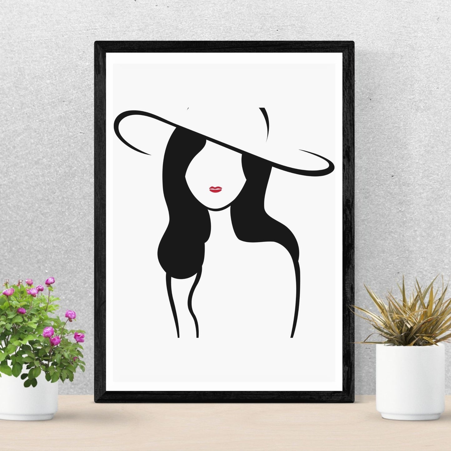 Line Art Grey poster