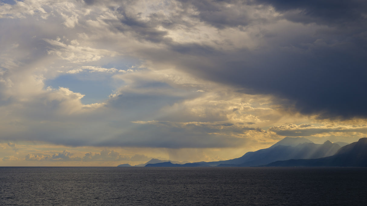 stormy weather and seascape Poster och Canvastavla