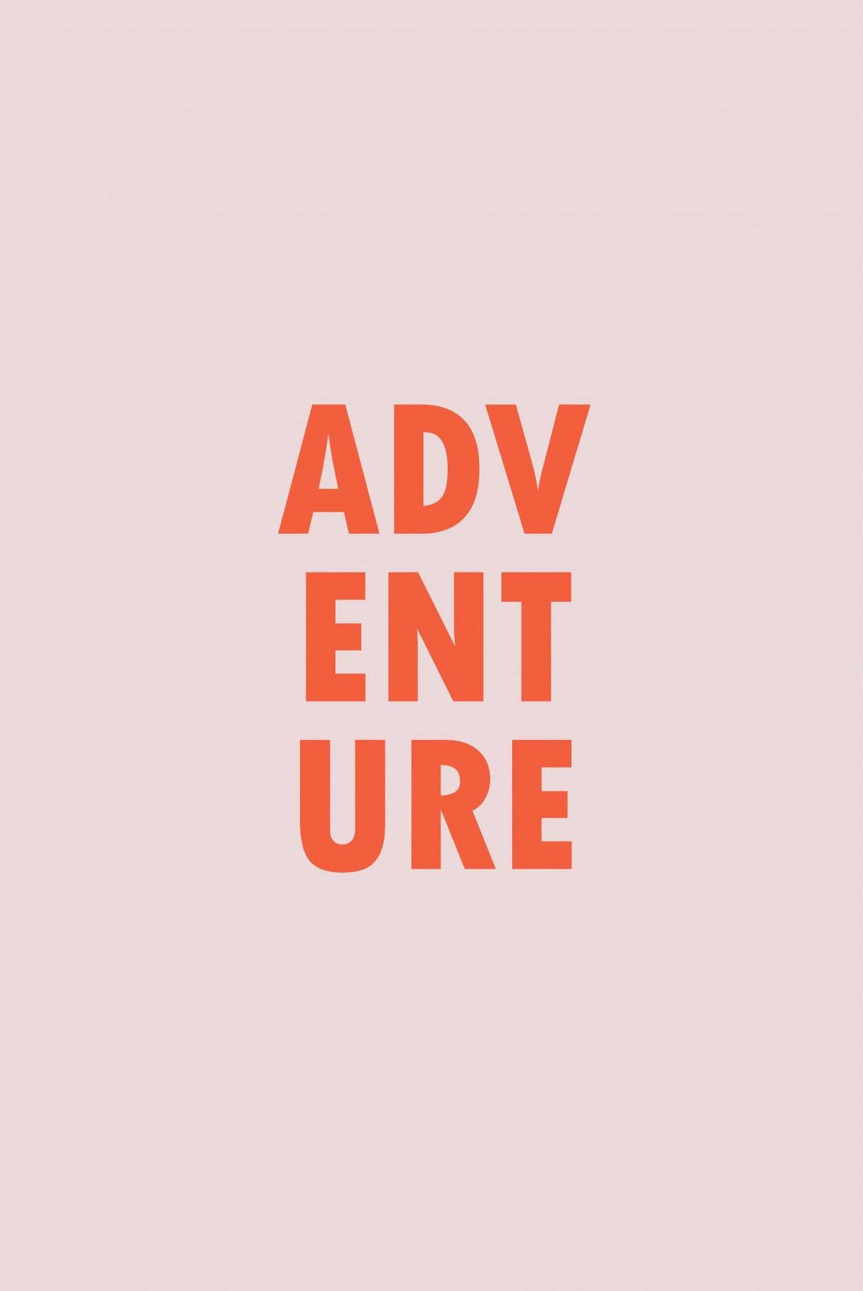 Adventure Coral Pink Poster och Canvastavla