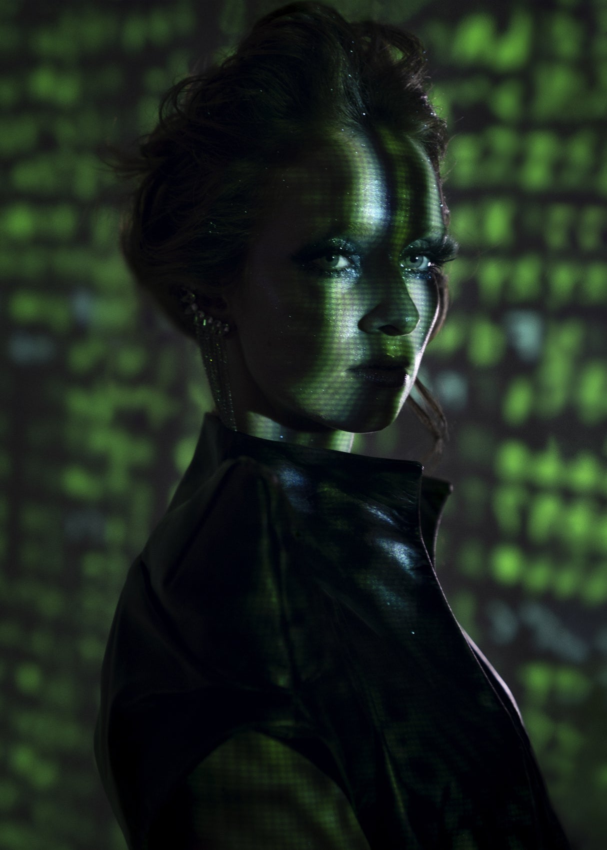 Cyber girl Poster och Canvastavla