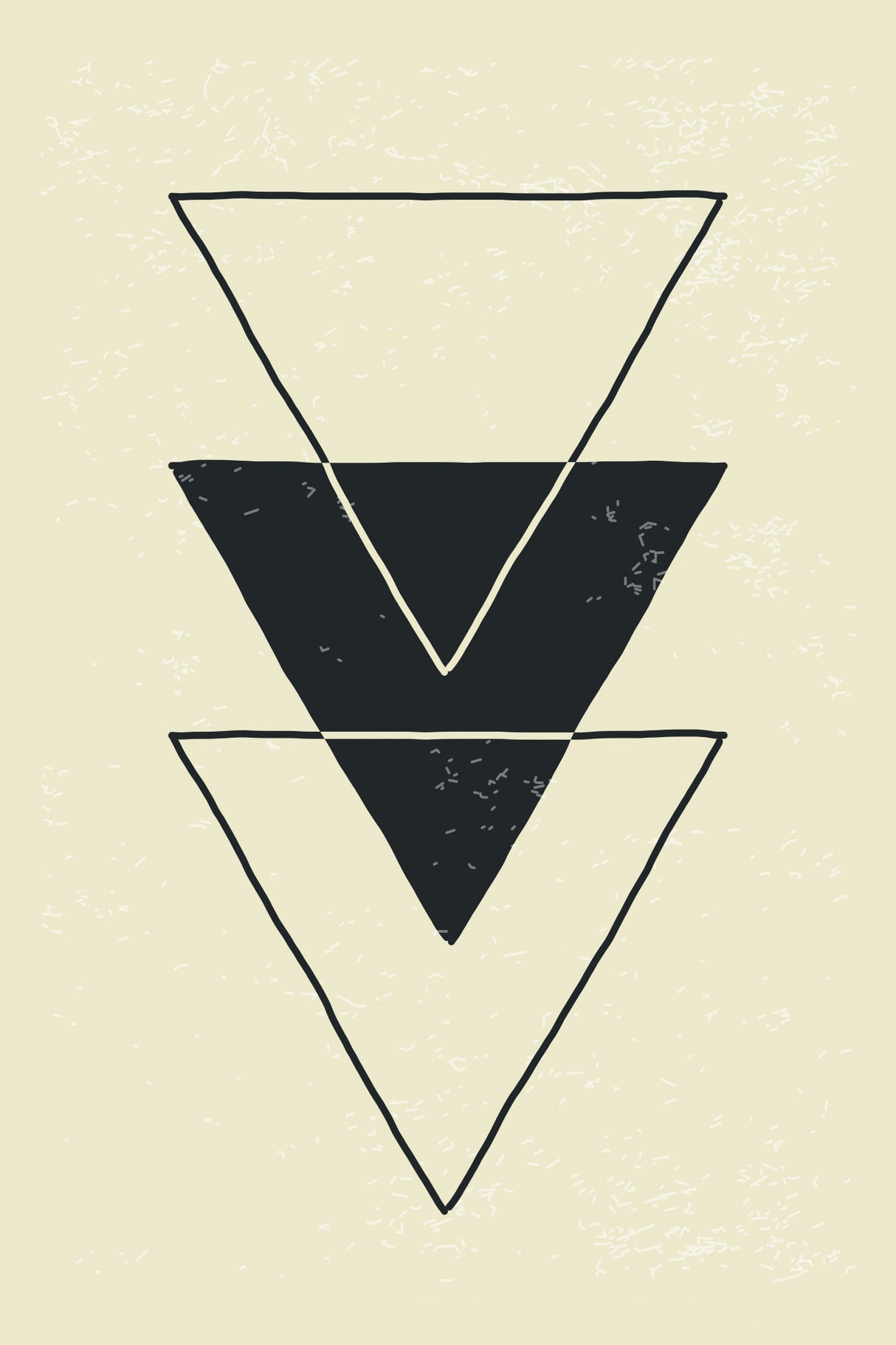 Abstract Triangles #6 Poster och Canvastavla