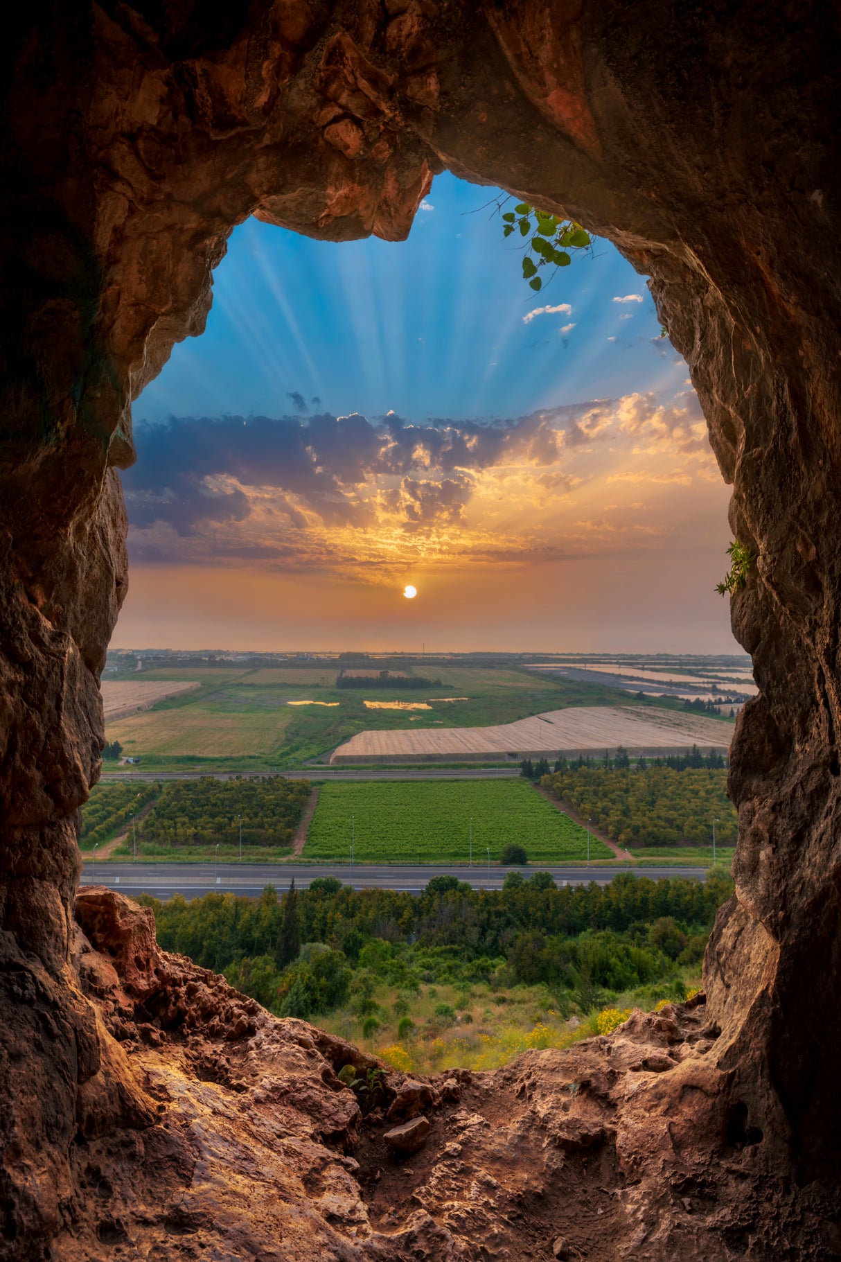 Sunset Window Poster och Canvastavla