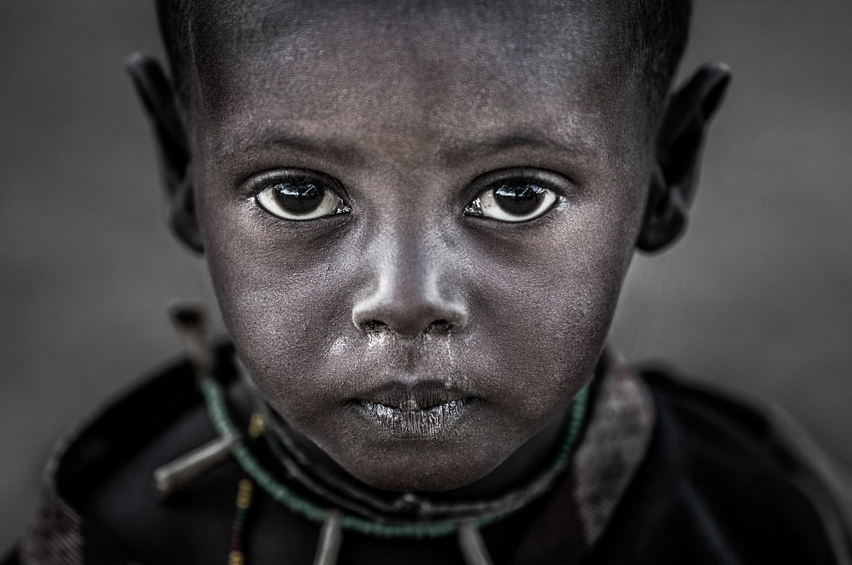 Samburu trbe child-III - South Sudan Poster och Canvastavla