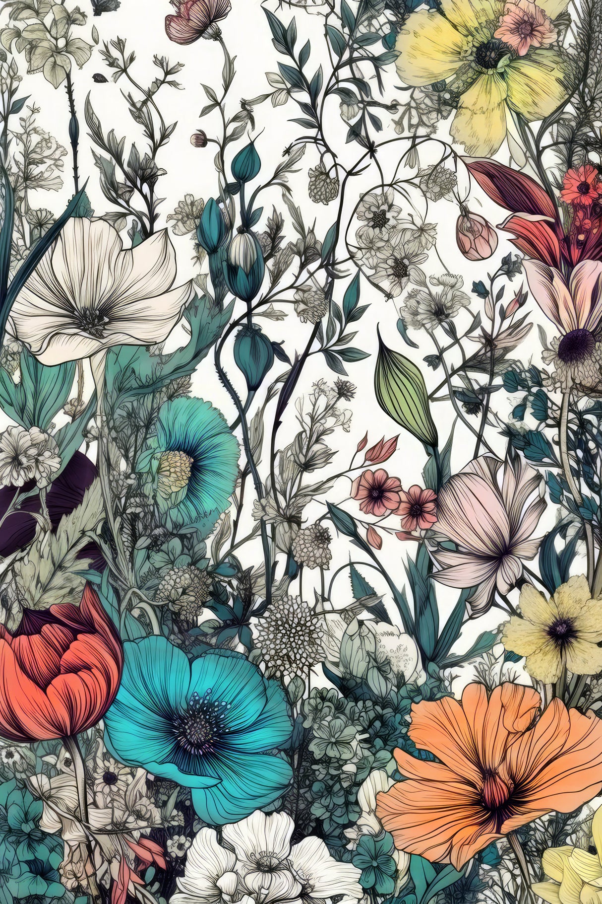Meadow flowers 12 Poster och Canvastavla