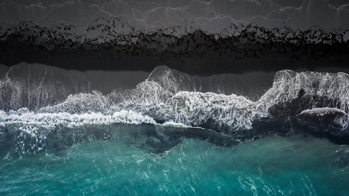 black beach Poster och Canvastavla