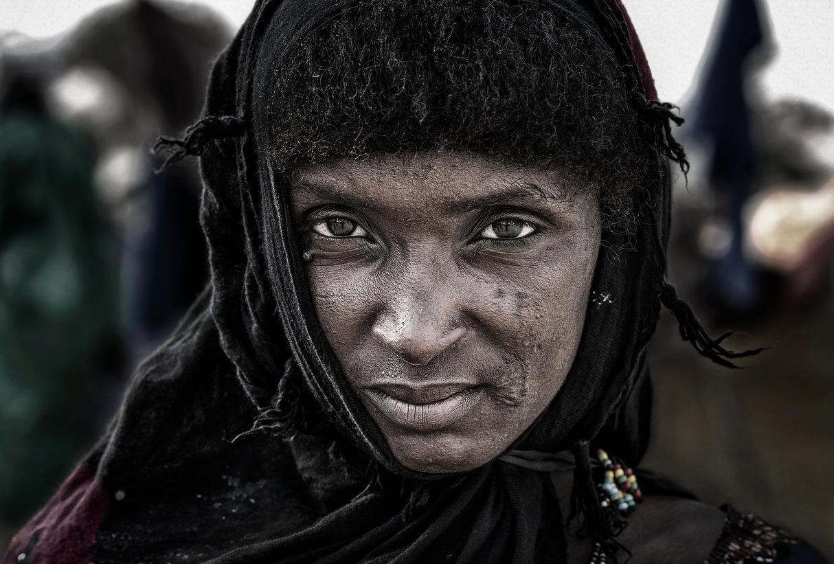 Woman at the gerewol festival - Niger Poster och Canvastavla