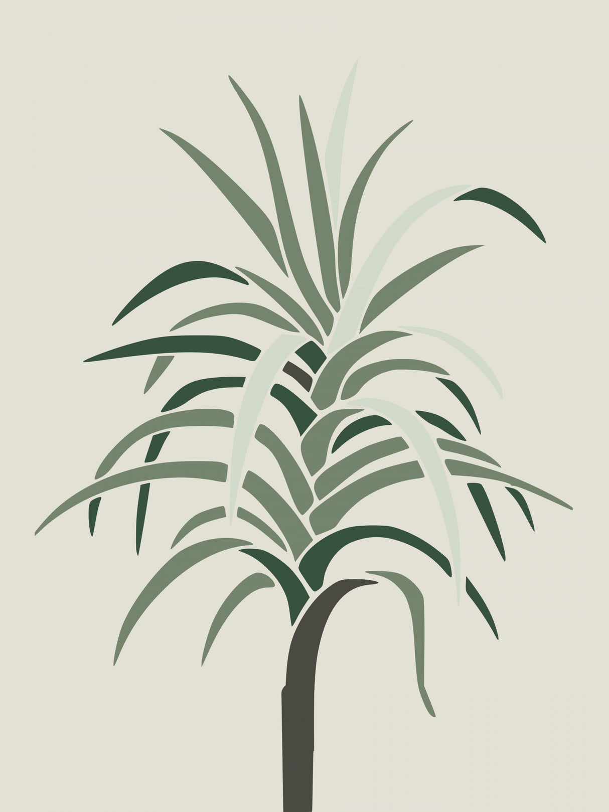 Palm Portrait Poster och Canvastavla