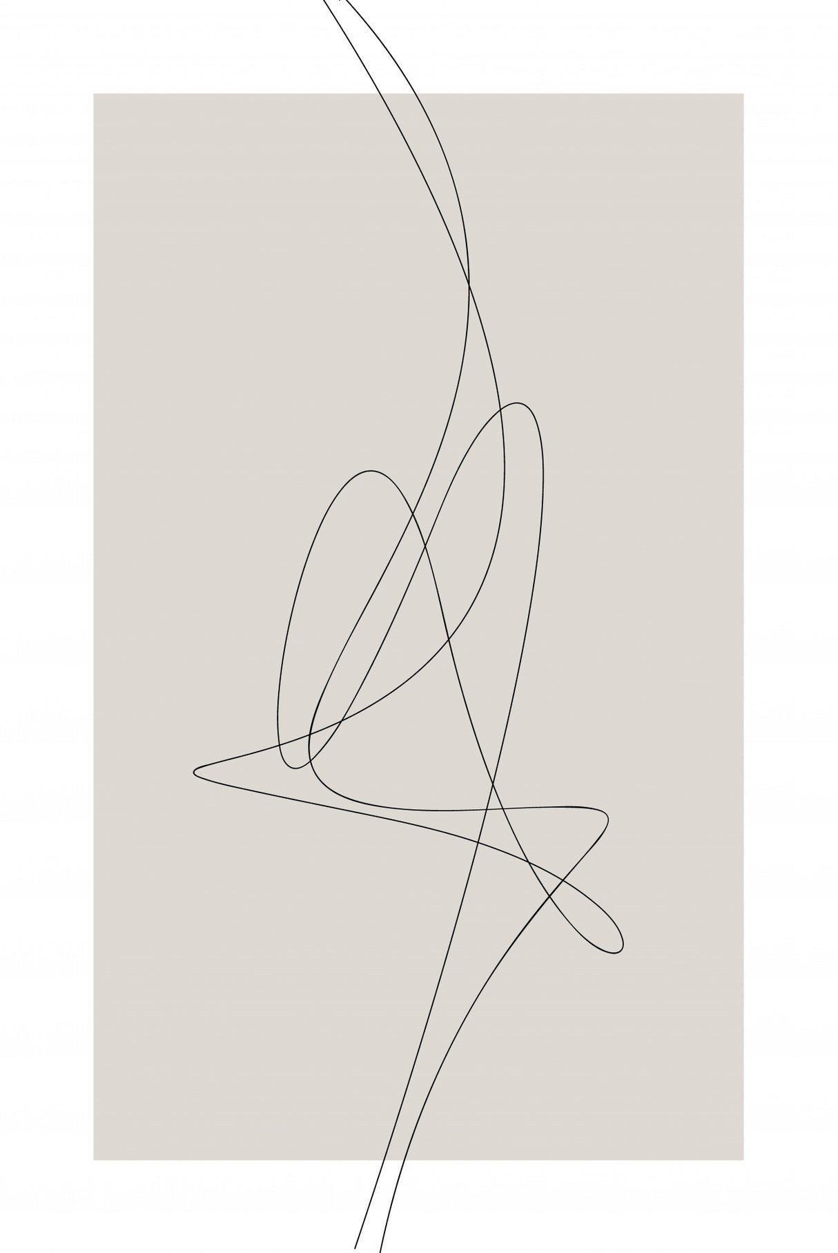 Brown Abstract Poster och Canvastavla