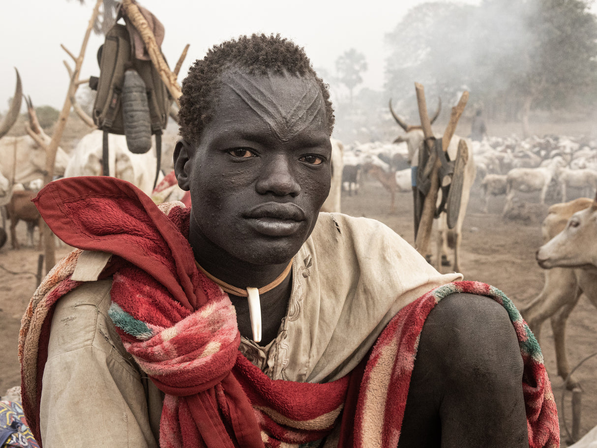 nomadic herder of the White Nile Poster och Canvastavla