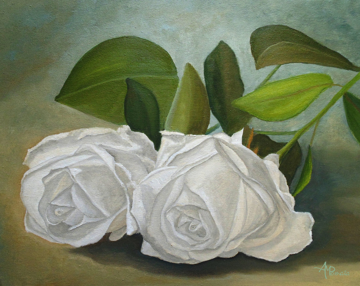 White Roses Poster och Canvastavla