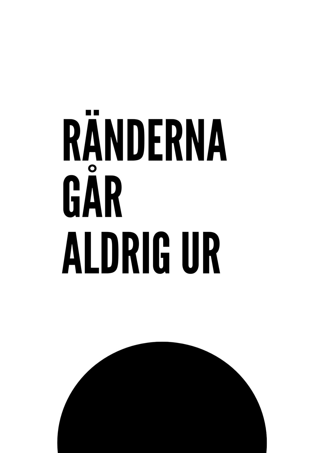 Landskrona Bois Blackball - Ränderna går aldrig ur Min Poster