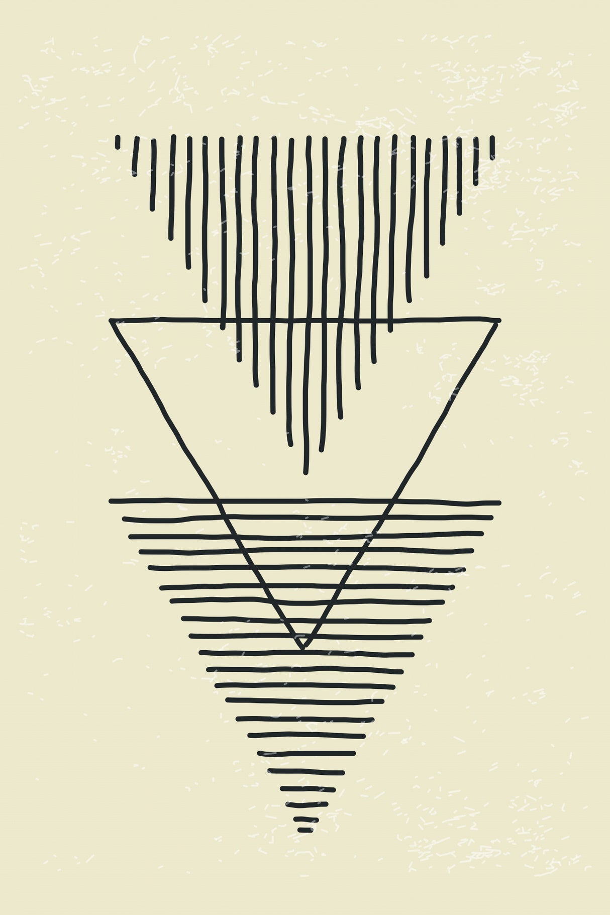 Boho Triangles Poster och Canvastavla