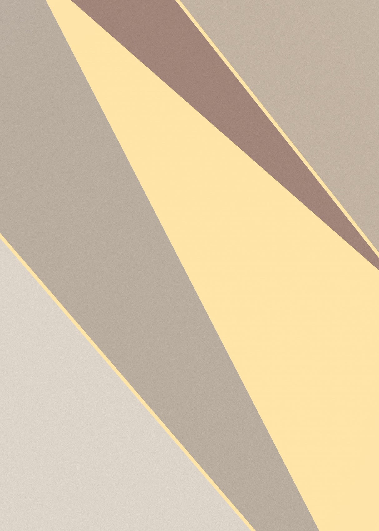 Abstract Shapes Yellow Poster och Canvastavla