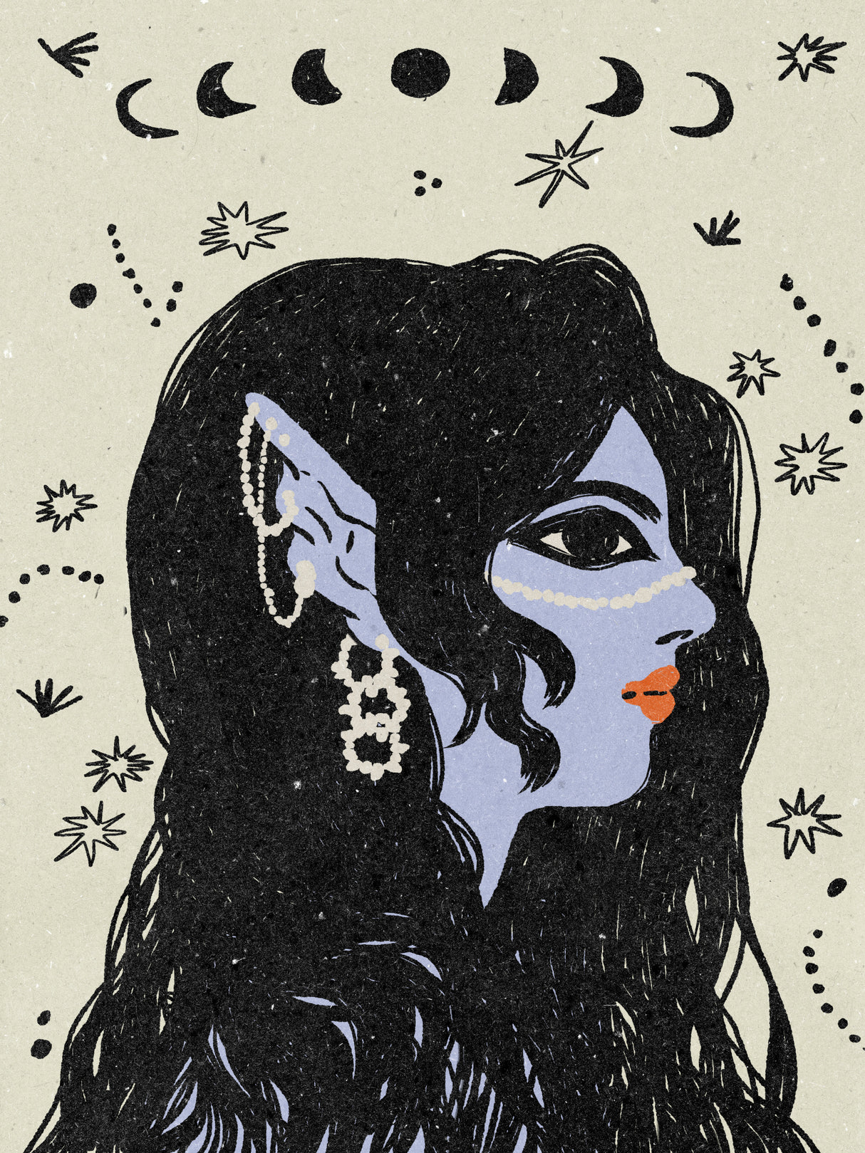 Portrait of a mermaid Poster och Canvastavla