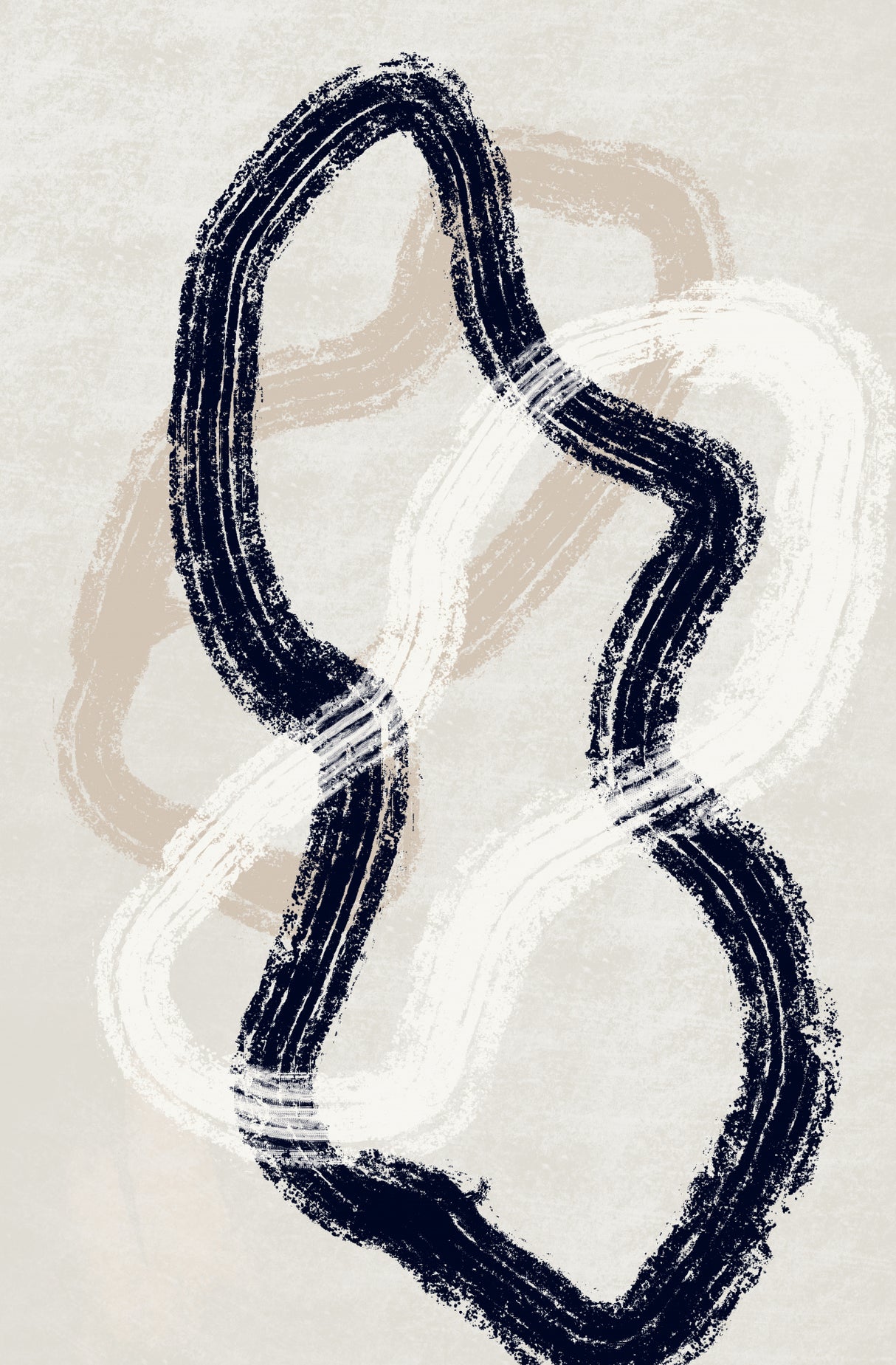 Abstract Lines Poster och Canvastavla