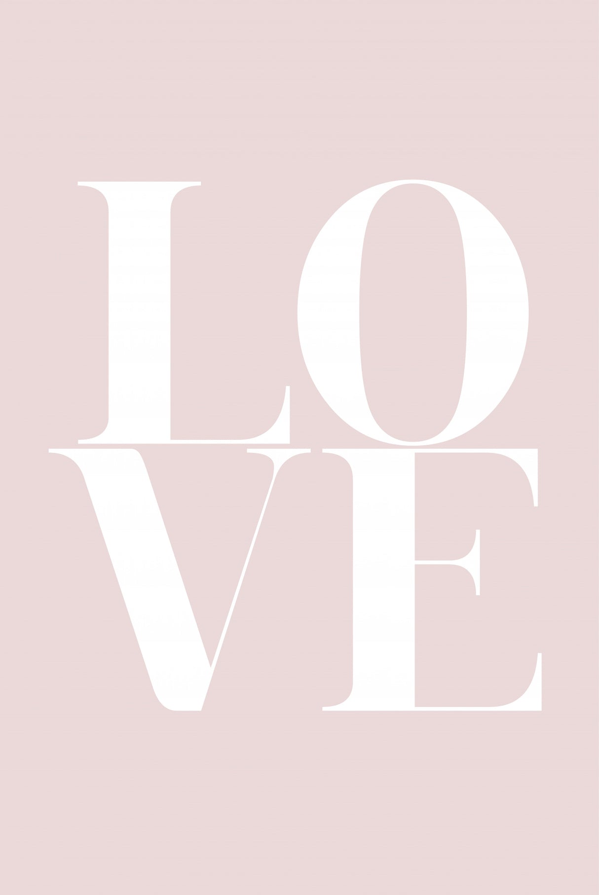 Love Pink Poster och Canvastavla