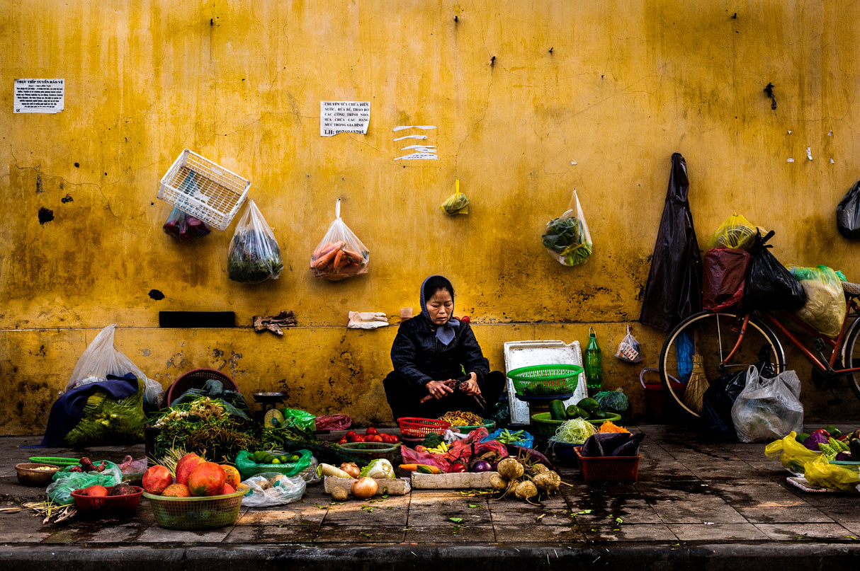 Hanoi street market Poster och Canvastavla