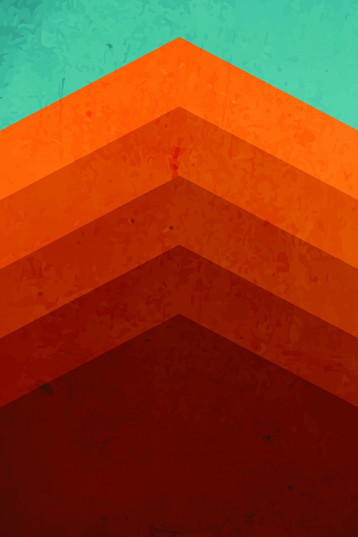 Abstract Mountain Sunrise Ii Poster och Canvastavla