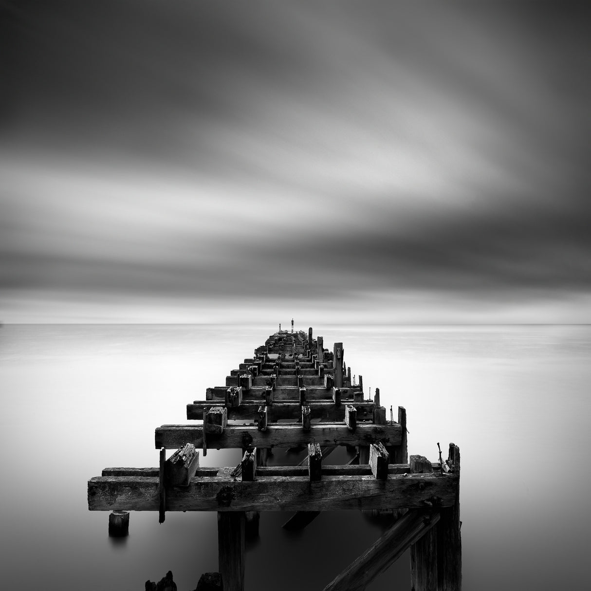 Ruined Pier Poster och Canvastavla