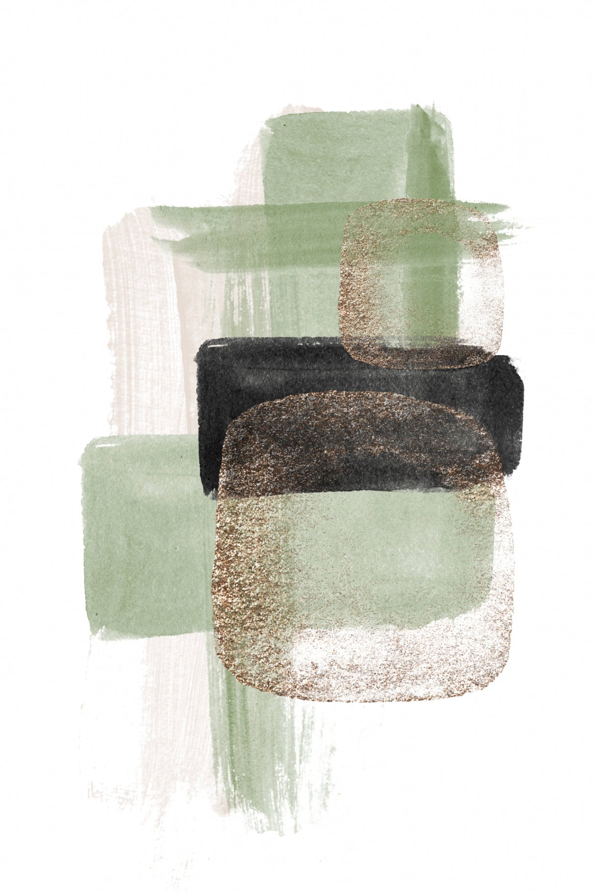 Simple Green-2 Poster och Canvastavla
