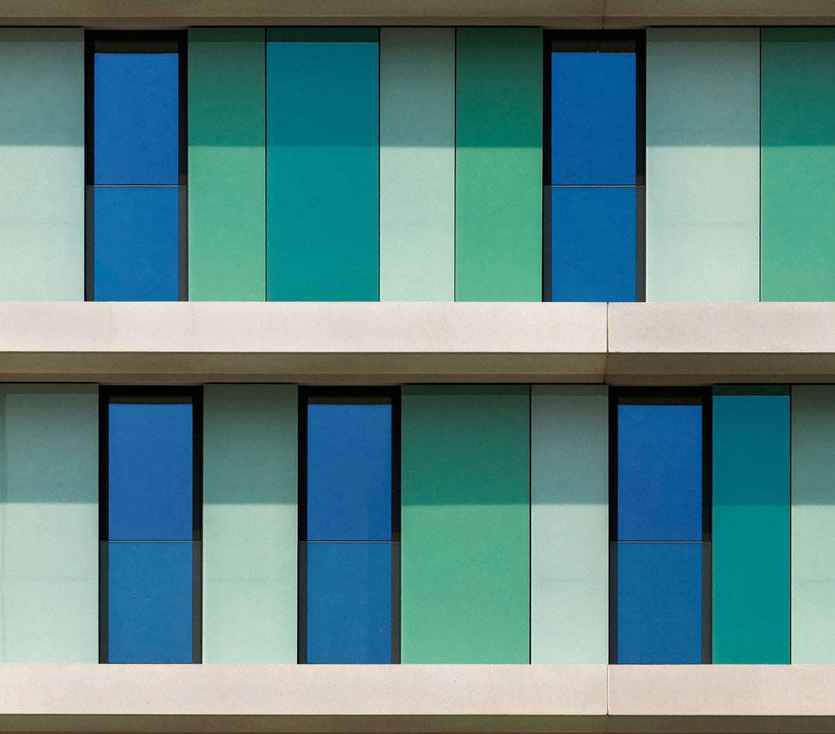 Shades of green and blue Poster och Canvastavla