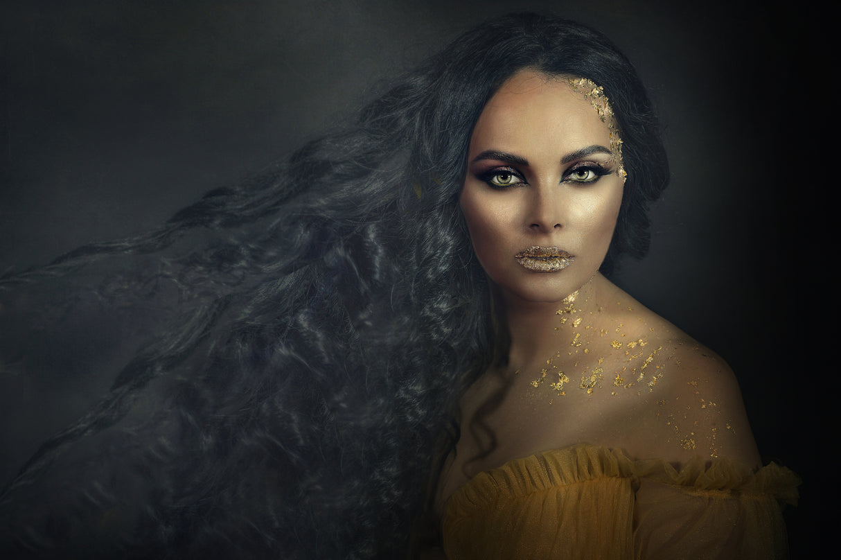 powder gold Poster och Canvastavla