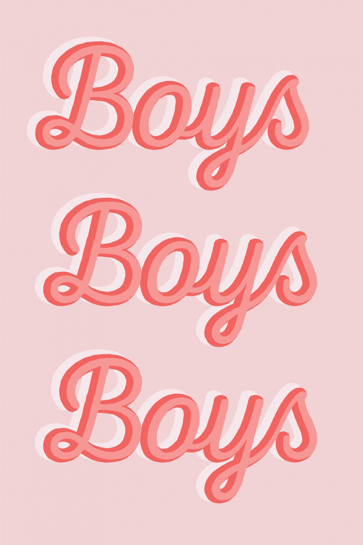 Boys Boys Boys Poster och Canvastavla