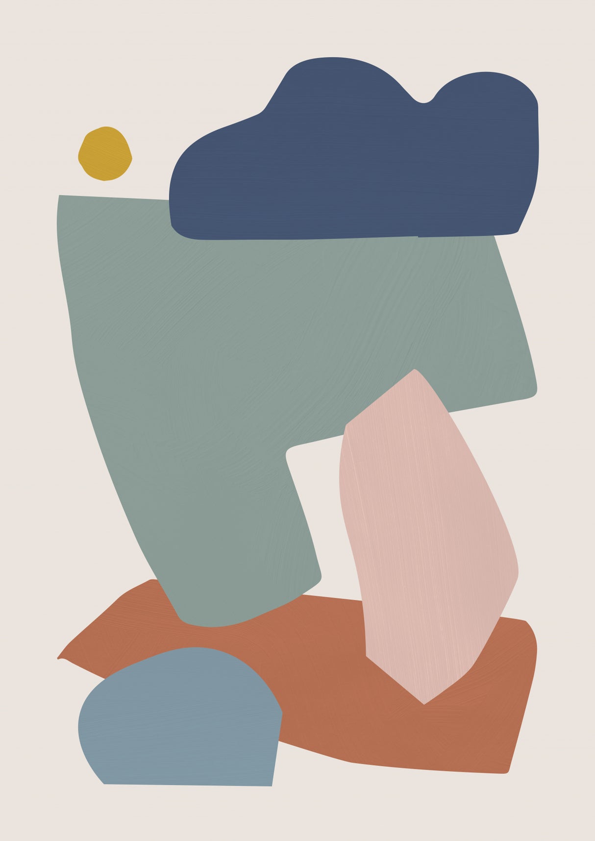 Collage Pastel I Poster och Canvastavla