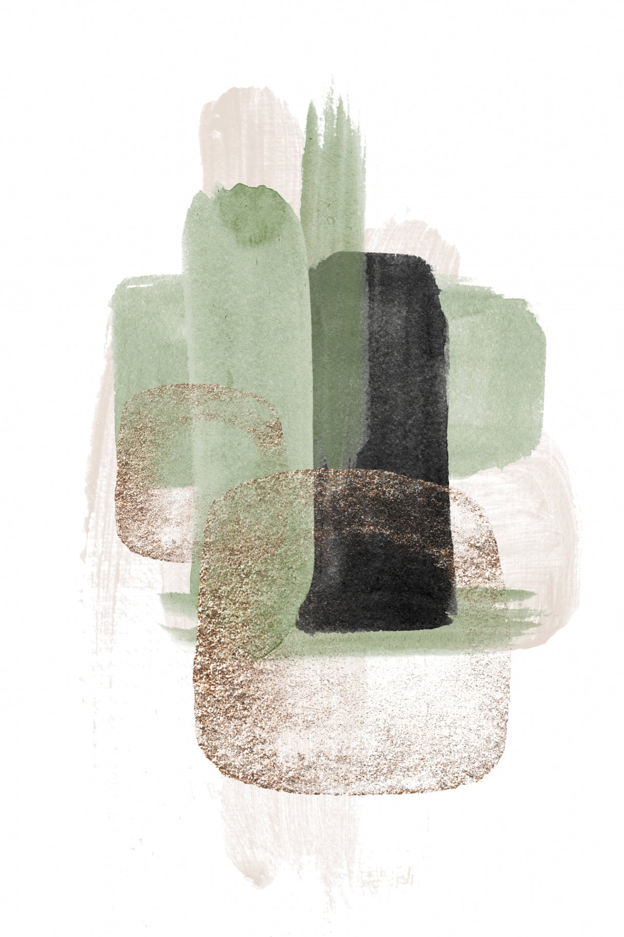 Simple Green-3 Poster och Canvastavla